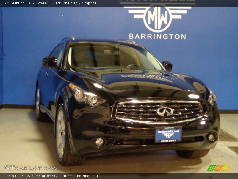 Black Obsidian / Graphite 2009 Infiniti FX 50 AWD S