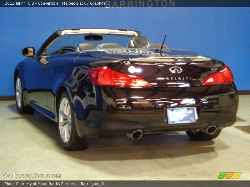 Malbec Black / Graphite 2012 Infiniti G 37 Convertible