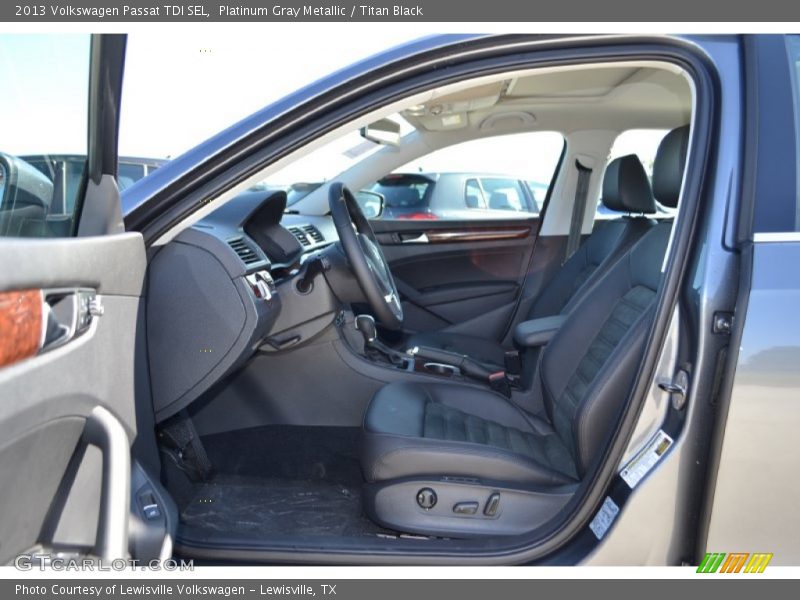 Platinum Gray Metallic / Titan Black 2013 Volkswagen Passat TDI SEL