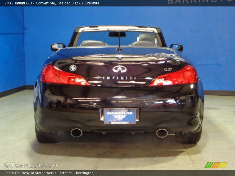 Malbec Black / Graphite 2012 Infiniti G 37 Convertible