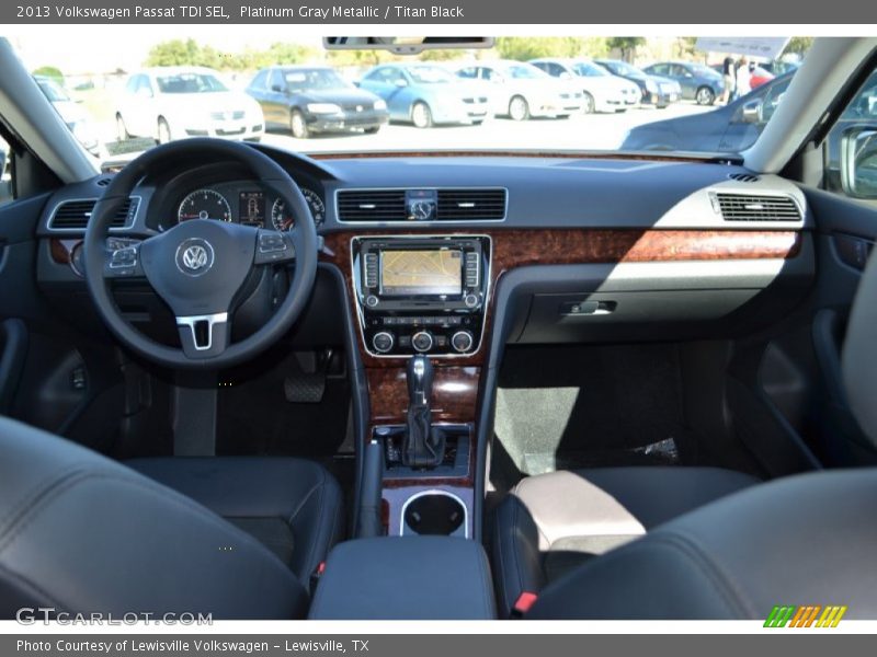 Platinum Gray Metallic / Titan Black 2013 Volkswagen Passat TDI SEL