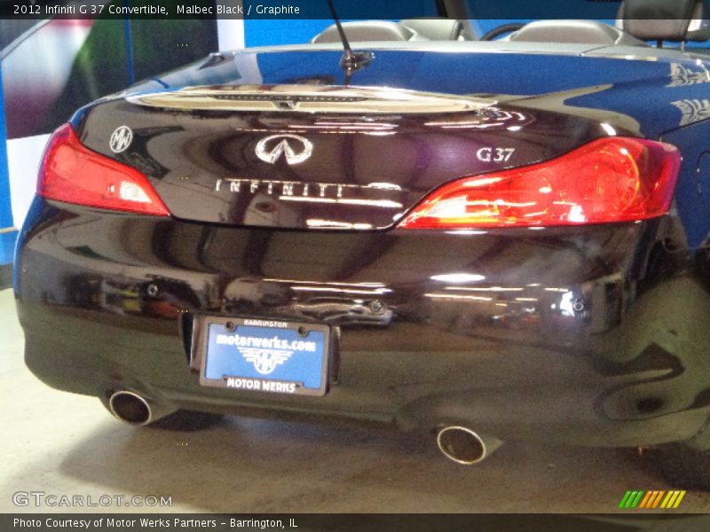 Malbec Black / Graphite 2012 Infiniti G 37 Convertible