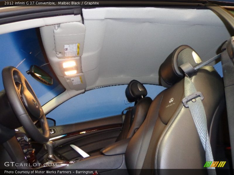 Malbec Black / Graphite 2012 Infiniti G 37 Convertible