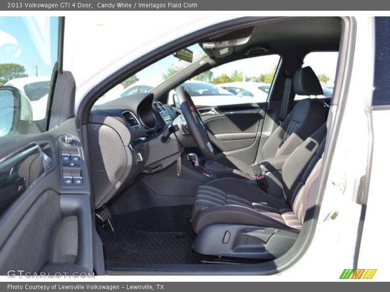 Candy White / Interlagos Plaid Cloth 2013 Volkswagen GTI 4 Door