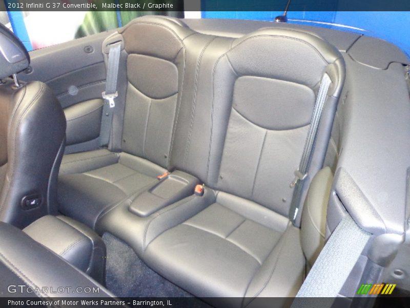 Rear Seat of 2012 G 37 Convertible