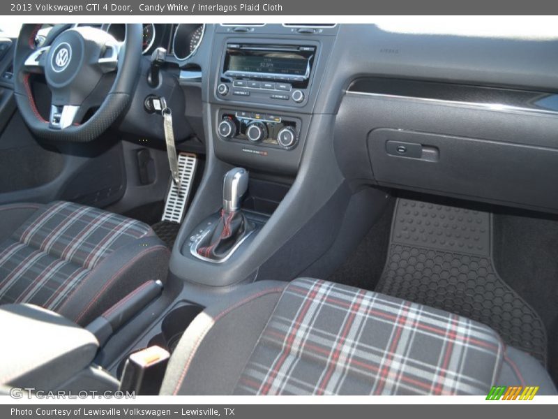 Candy White / Interlagos Plaid Cloth 2013 Volkswagen GTI 4 Door