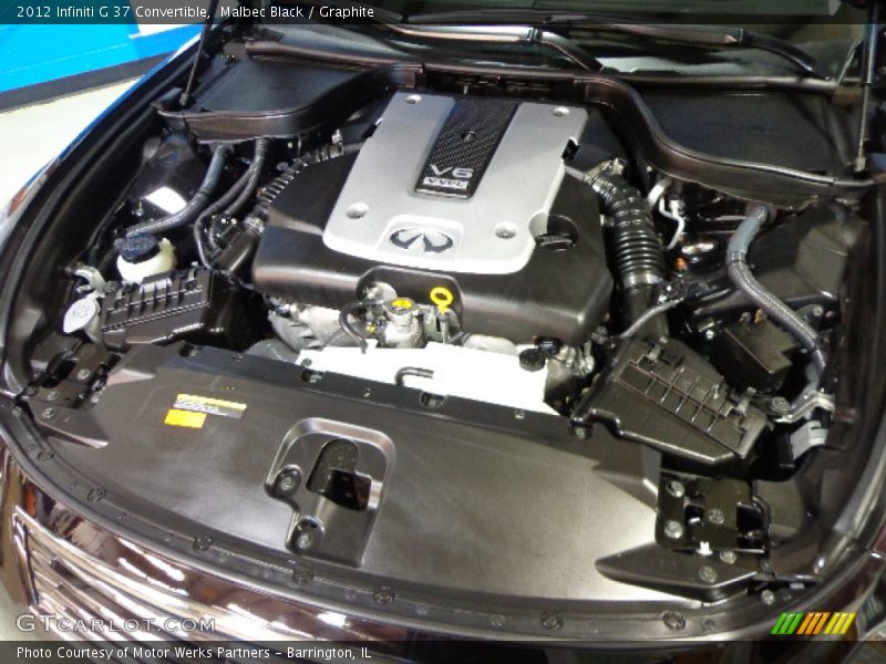  2012 G 37 Convertible Engine - 3.7 Liter DOHC 24-Valve CVTCS VVEL V6