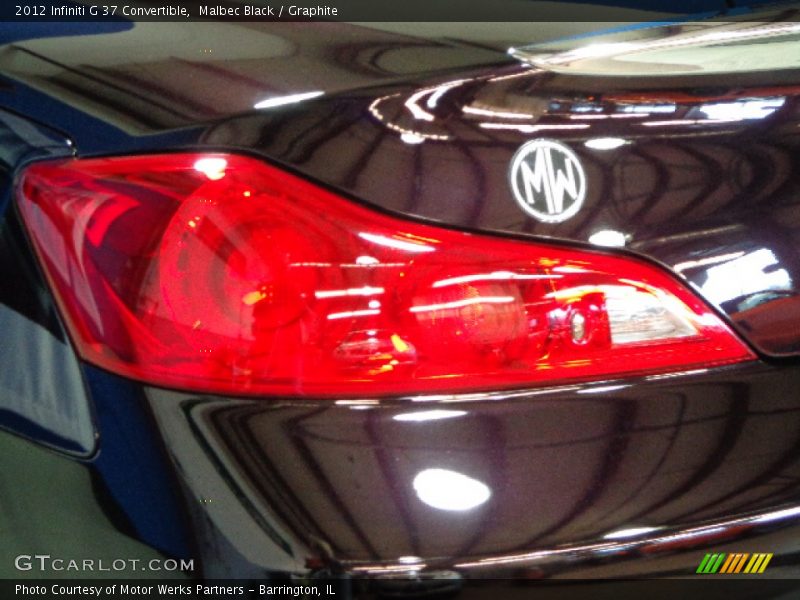 Malbec Black / Graphite 2012 Infiniti G 37 Convertible