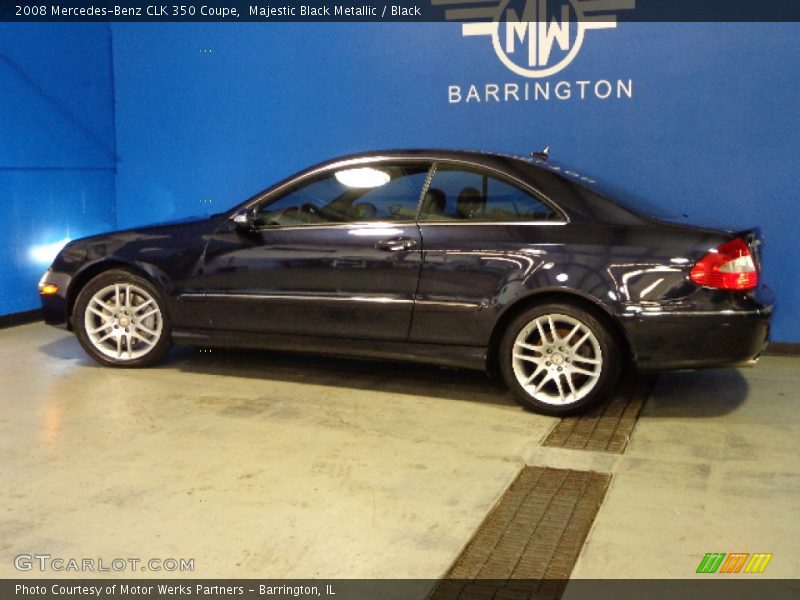 Majestic Black Metallic / Black 2008 Mercedes-Benz CLK 350 Coupe