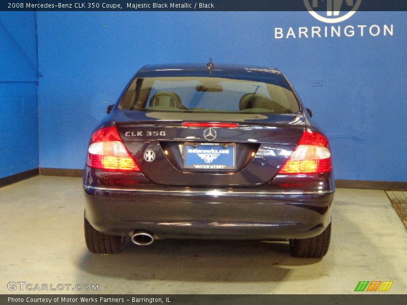 Majestic Black Metallic / Black 2008 Mercedes-Benz CLK 350 Coupe