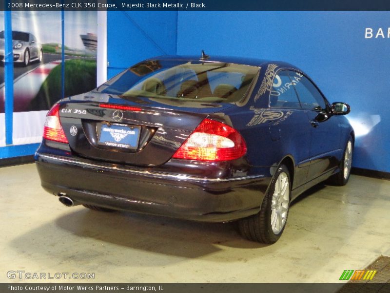 Majestic Black Metallic / Black 2008 Mercedes-Benz CLK 350 Coupe