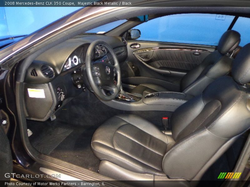 Majestic Black Metallic / Black 2008 Mercedes-Benz CLK 350 Coupe