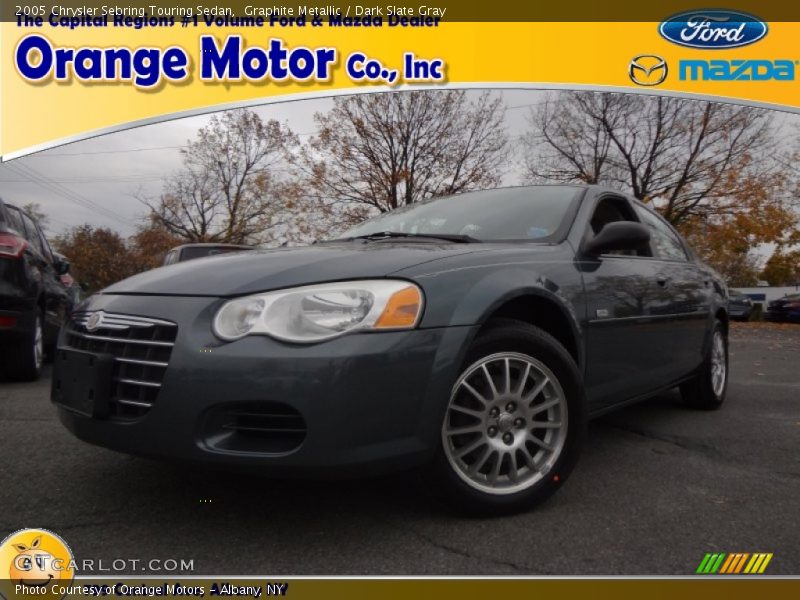 Graphite Metallic / Dark Slate Gray 2005 Chrysler Sebring Touring Sedan
