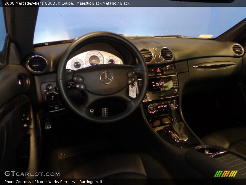 Majestic Black Metallic / Black 2008 Mercedes-Benz CLK 350 Coupe