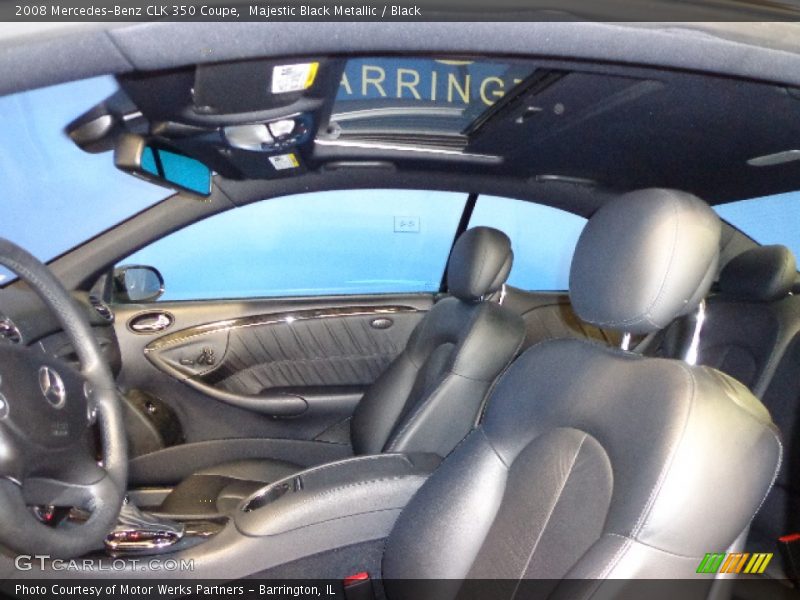 Majestic Black Metallic / Black 2008 Mercedes-Benz CLK 350 Coupe