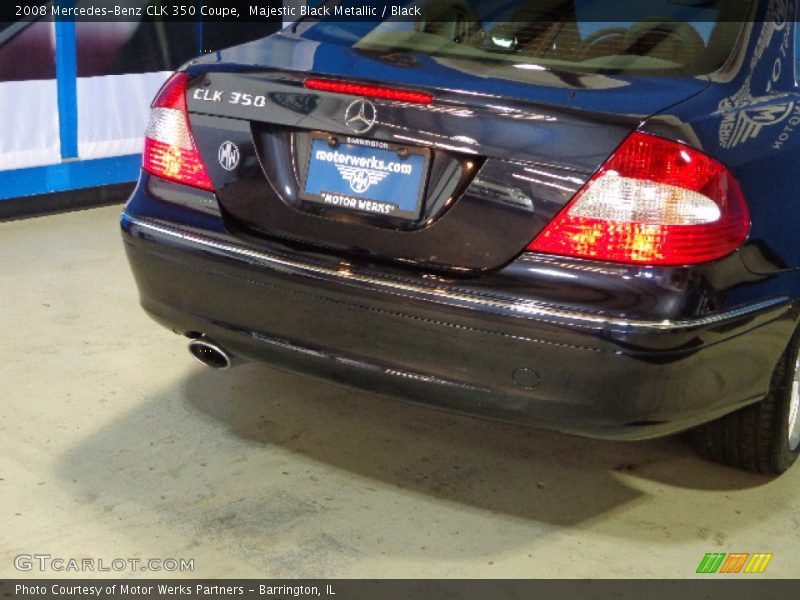 Majestic Black Metallic / Black 2008 Mercedes-Benz CLK 350 Coupe