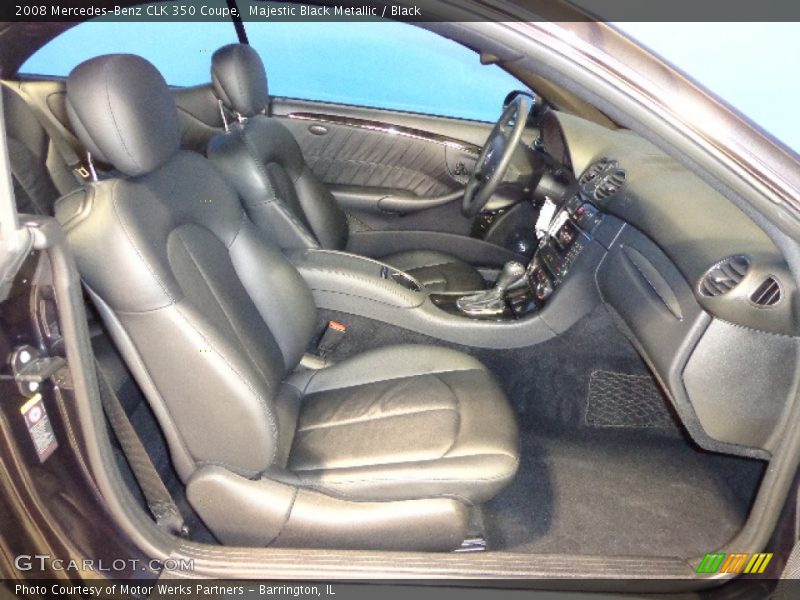 Majestic Black Metallic / Black 2008 Mercedes-Benz CLK 350 Coupe