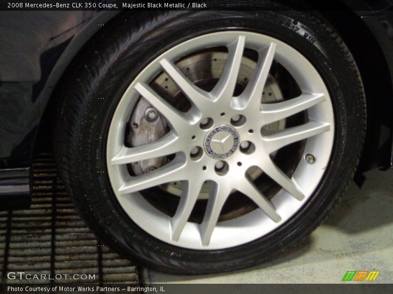 Majestic Black Metallic / Black 2008 Mercedes-Benz CLK 350 Coupe