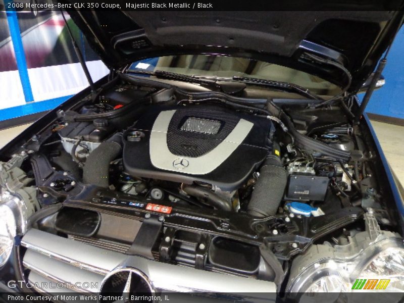 Majestic Black Metallic / Black 2008 Mercedes-Benz CLK 350 Coupe