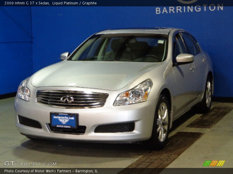 Liquid Platinum / Graphite 2009 Infiniti G 37 x Sedan