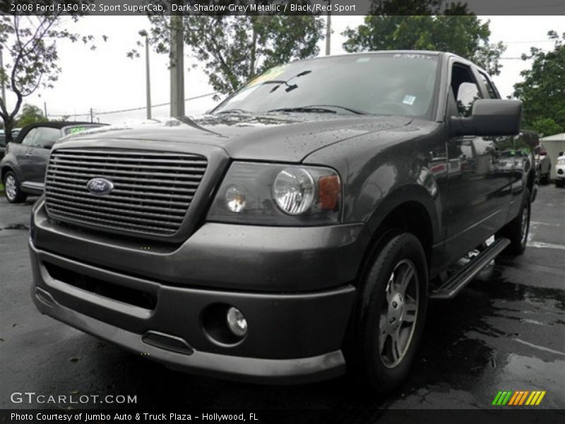 Dark Shadow Grey Metallic / Black/Red Sport 2008 Ford F150 FX2 Sport SuperCab