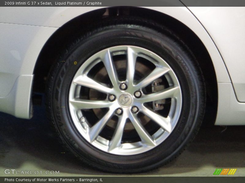 Liquid Platinum / Graphite 2009 Infiniti G 37 x Sedan