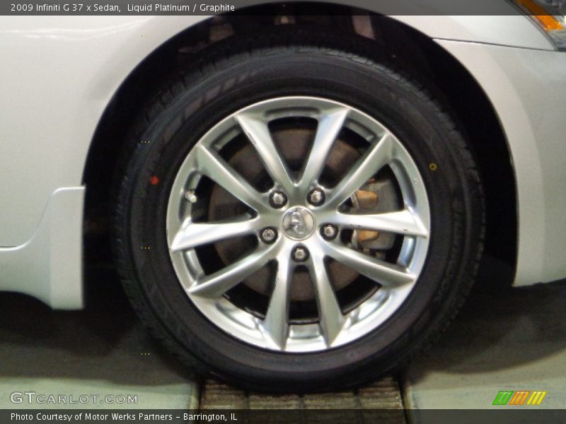 Liquid Platinum / Graphite 2009 Infiniti G 37 x Sedan