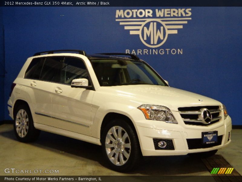 Arctic White / Black 2012 Mercedes-Benz GLK 350 4Matic