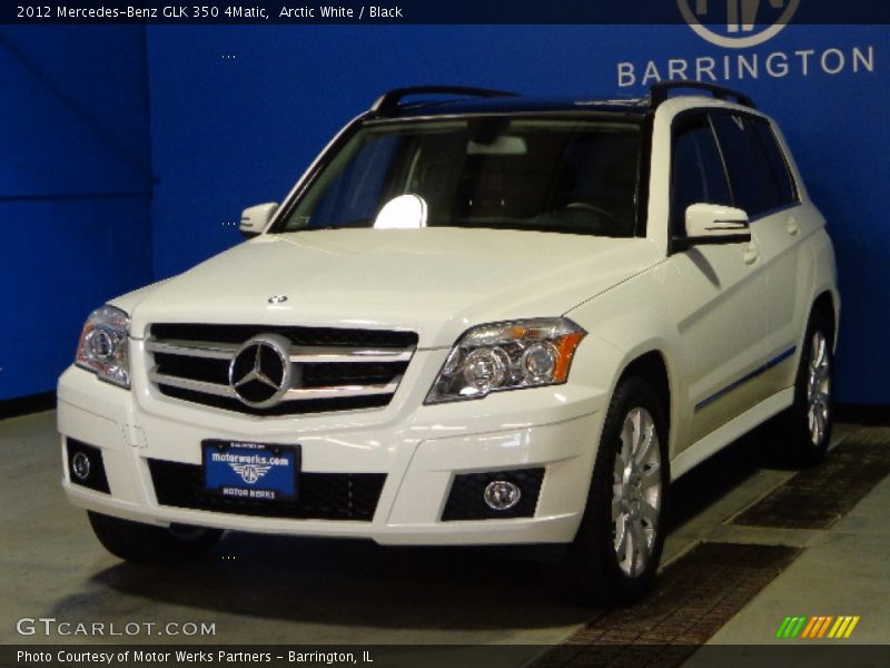 Arctic White / Black 2012 Mercedes-Benz GLK 350 4Matic