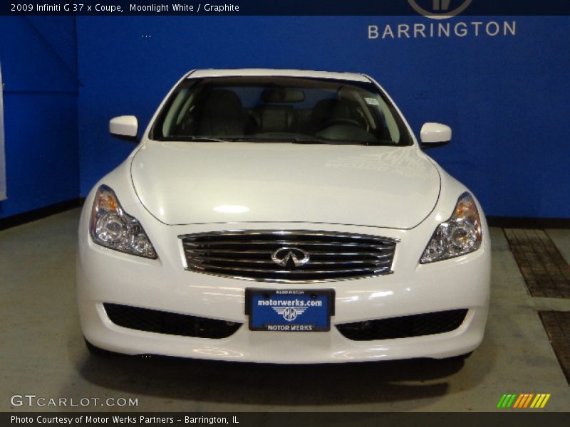 Moonlight White / Graphite 2009 Infiniti G 37 x Coupe