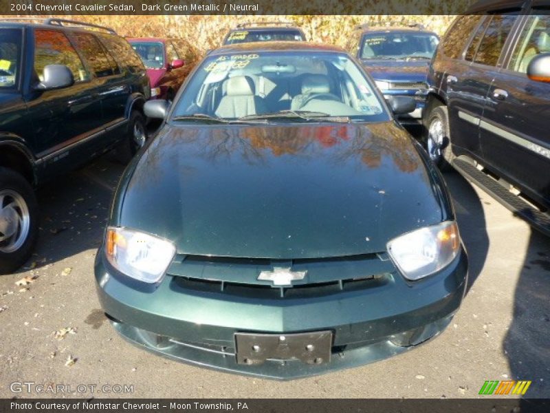 Dark Green Metallic / Neutral 2004 Chevrolet Cavalier Sedan