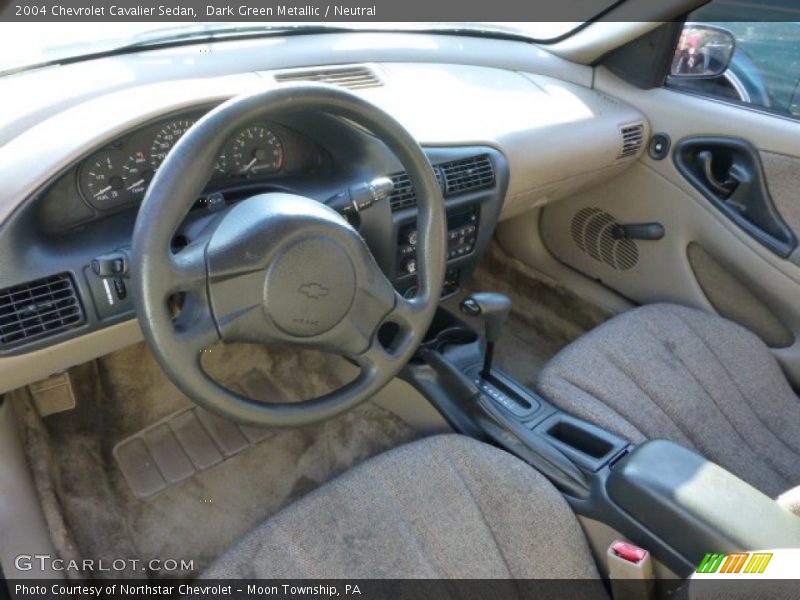 Dark Green Metallic / Neutral 2004 Chevrolet Cavalier Sedan