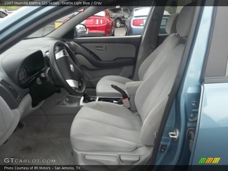 Seattle Light Blue / Gray 2007 Hyundai Elantra GLS Sedan