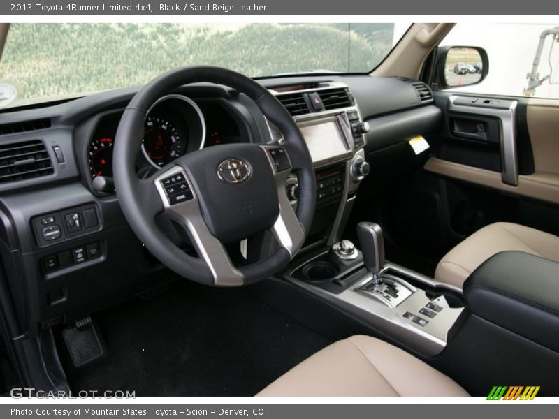 Black / Sand Beige Leather 2013 Toyota 4Runner Limited 4x4