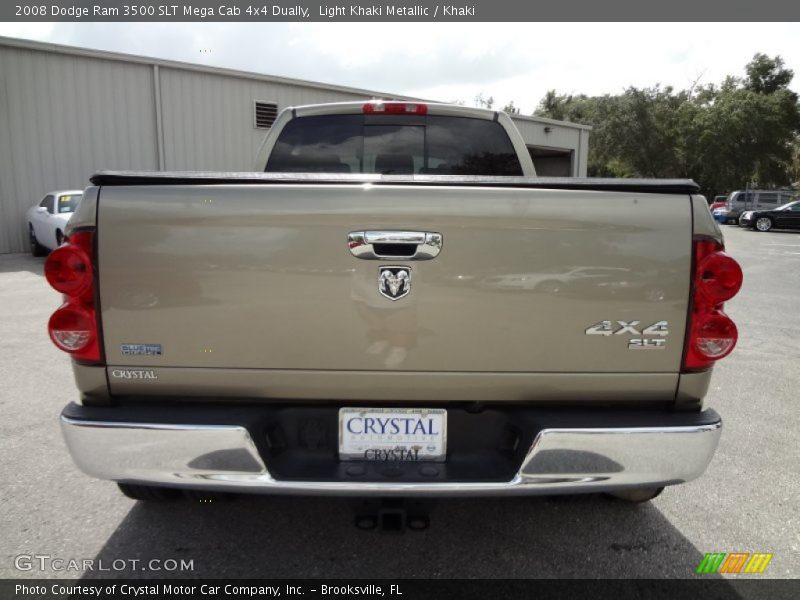 Light Khaki Metallic / Khaki 2008 Dodge Ram 3500 SLT Mega Cab 4x4 Dually