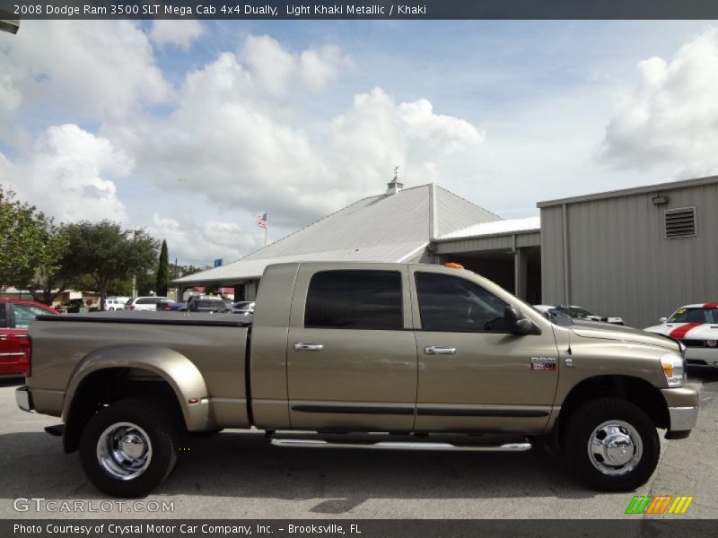 Light Khaki Metallic / Khaki 2008 Dodge Ram 3500 SLT Mega Cab 4x4 Dually