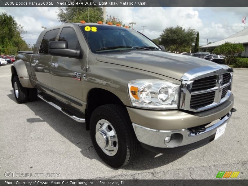 Light Khaki Metallic / Khaki 2008 Dodge Ram 3500 SLT Mega Cab 4x4 Dually