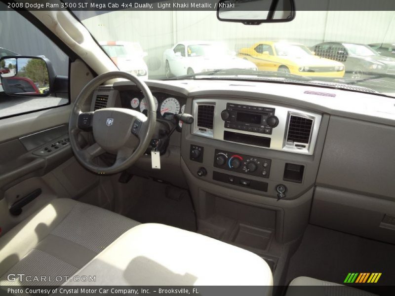 Light Khaki Metallic / Khaki 2008 Dodge Ram 3500 SLT Mega Cab 4x4 Dually