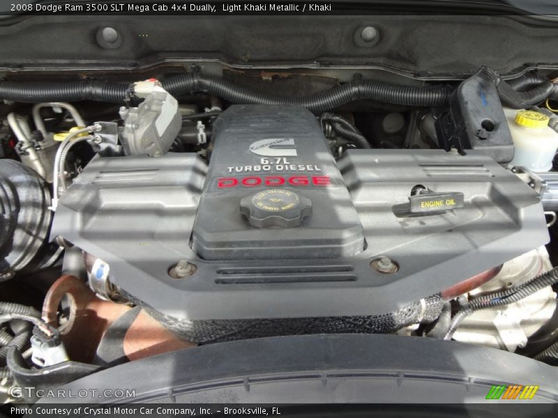 Light Khaki Metallic / Khaki 2008 Dodge Ram 3500 SLT Mega Cab 4x4 Dually