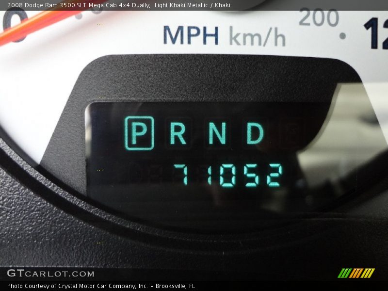 Light Khaki Metallic / Khaki 2008 Dodge Ram 3500 SLT Mega Cab 4x4 Dually
