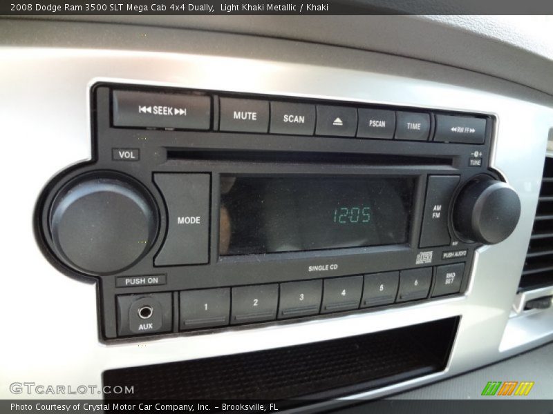 Audio System of 2008 Ram 3500 SLT Mega Cab 4x4 Dually