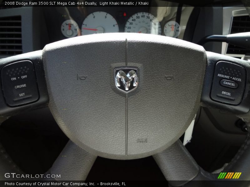 Light Khaki Metallic / Khaki 2008 Dodge Ram 3500 SLT Mega Cab 4x4 Dually