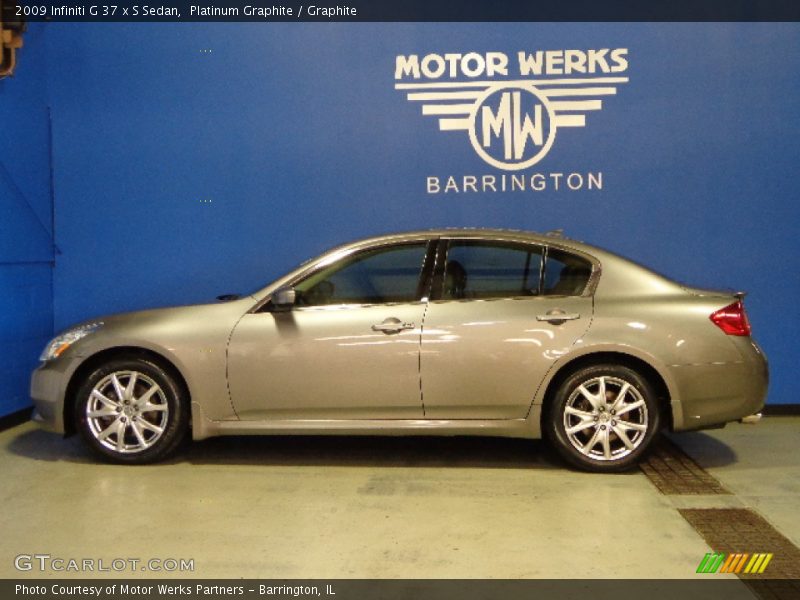 Platinum Graphite / Graphite 2009 Infiniti G 37 x S Sedan