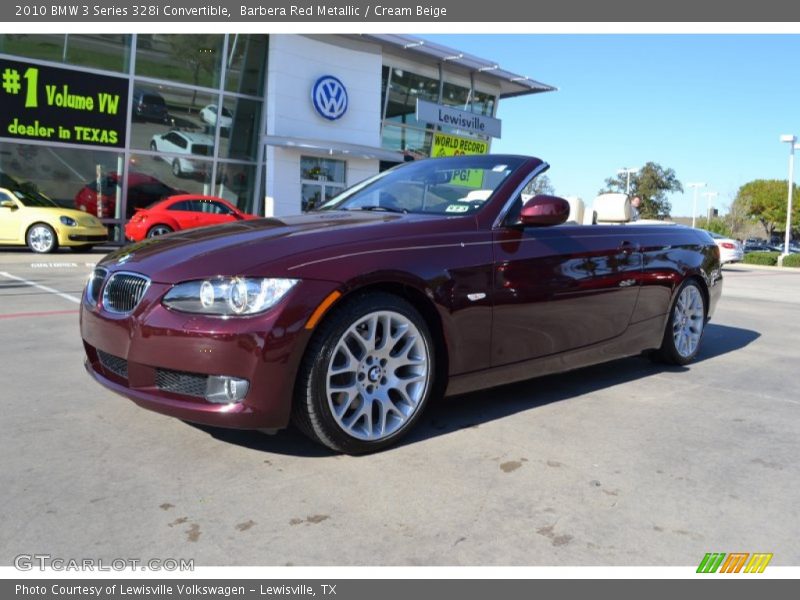 Barbera Red Metallic / Cream Beige 2010 BMW 3 Series 328i Convertible