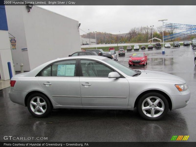 Bright Silver / Gray 2008 Hyundai Sonata Limited