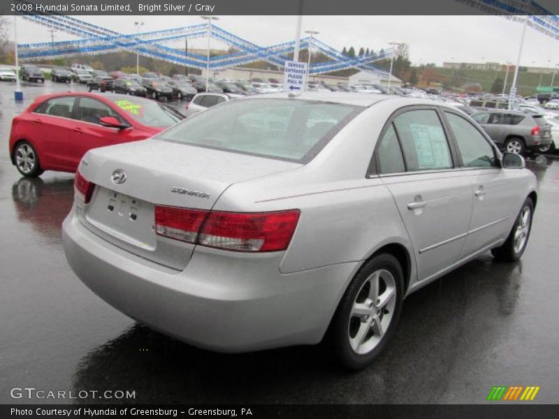 Bright Silver / Gray 2008 Hyundai Sonata Limited