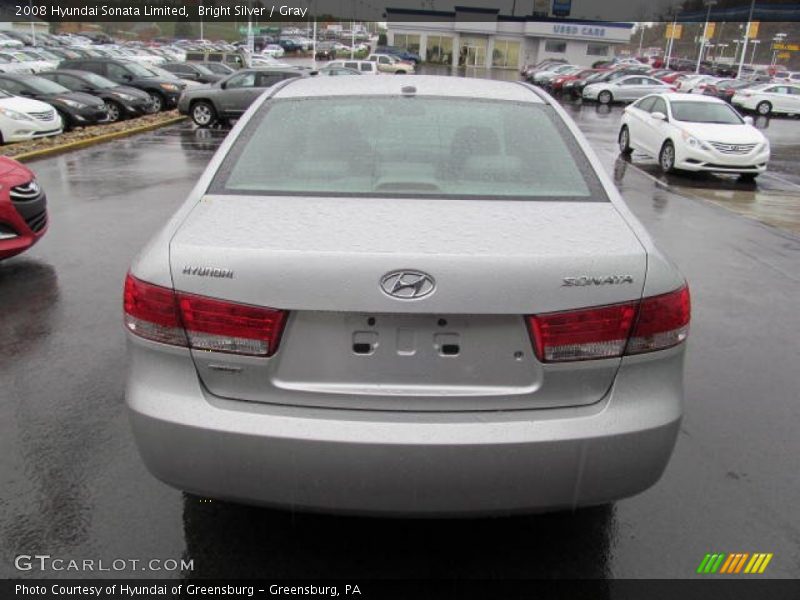 Bright Silver / Gray 2008 Hyundai Sonata Limited