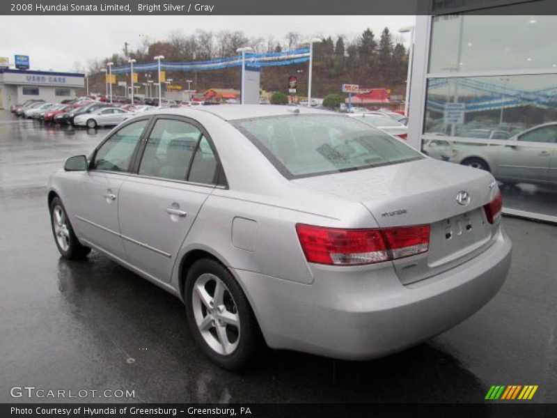 Bright Silver / Gray 2008 Hyundai Sonata Limited