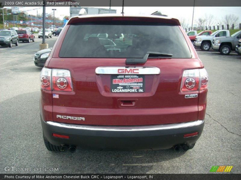 Red Jewel / Ebony 2009 GMC Acadia SLE
