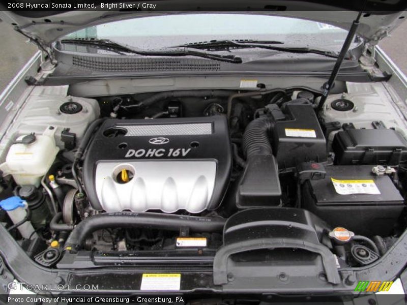 Bright Silver / Gray 2008 Hyundai Sonata Limited